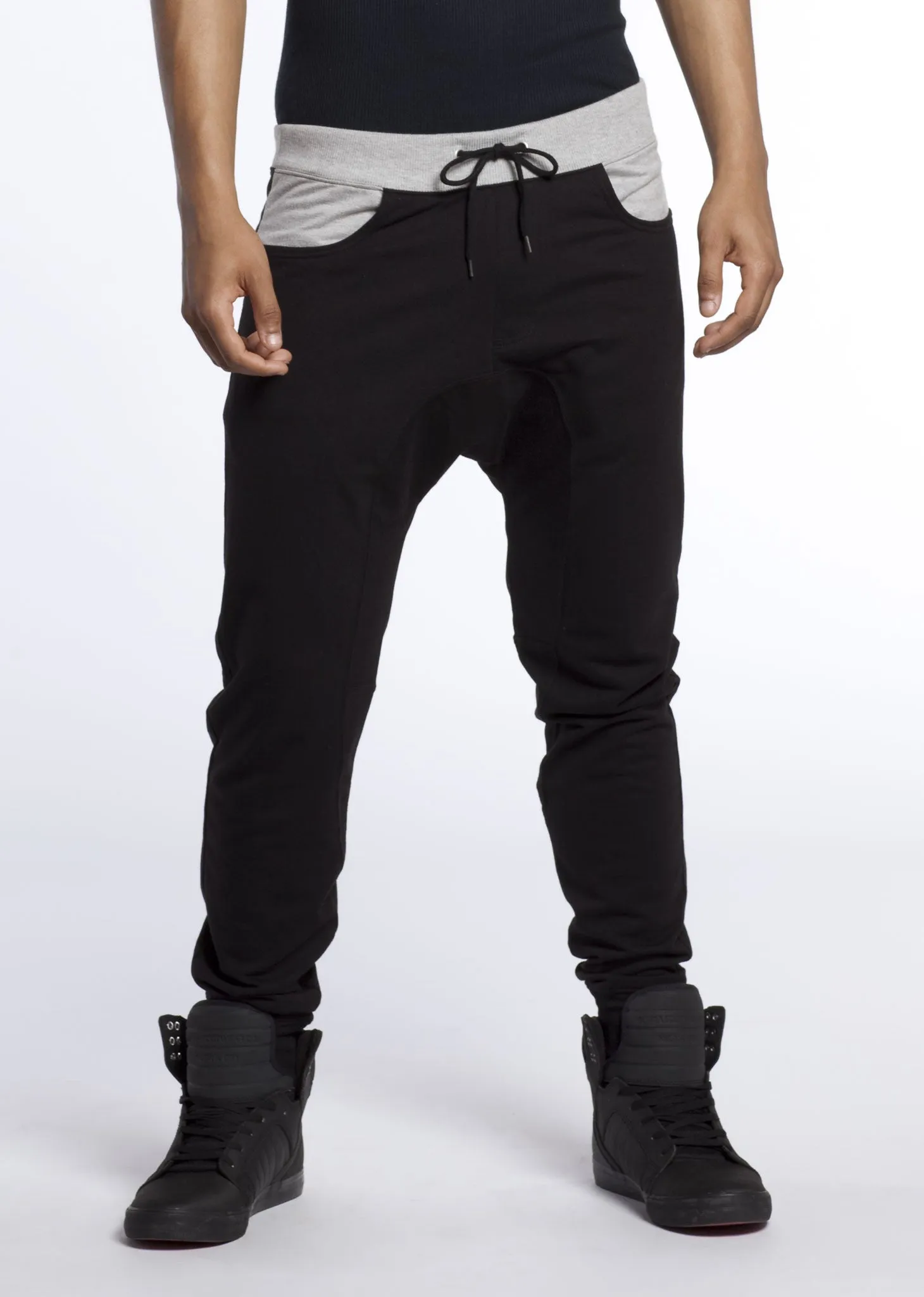 Jogger with Contrasting Waistband