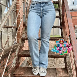 Judy Blue Light Non Distressed Mid-Rise Bootcut Jeans