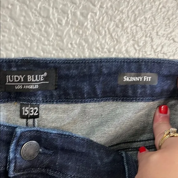 Judy Blue Women's Blue Jeans Skinny High Rise size 15/32