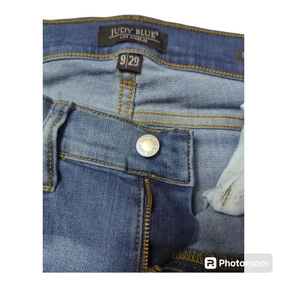 Judy Blue Women’s Jeans Leopard Print Patches Skinny Fit  Sz 9/29