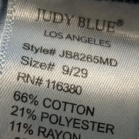 Judy Blue Women’s Jeans Leopard Print Patches Skinny Fit  Sz 9/29