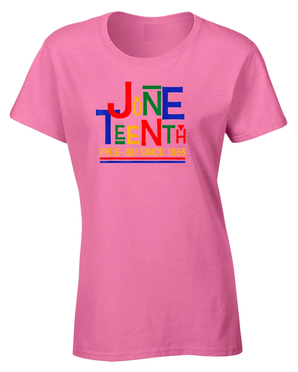 Juneteenth free-ish since 1865 t-shirt red blue