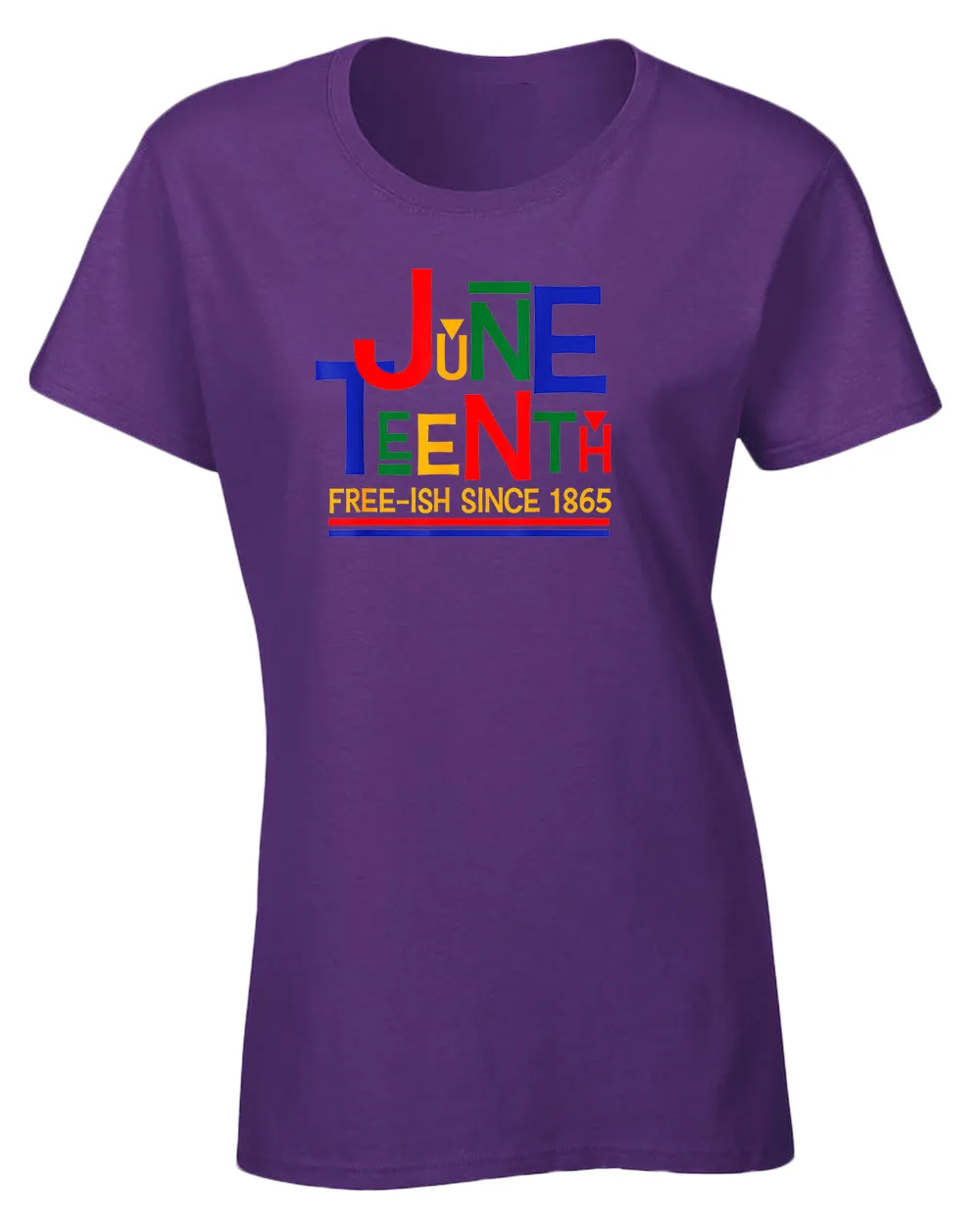 Juneteenth free-ish since 1865 t-shirt red blue