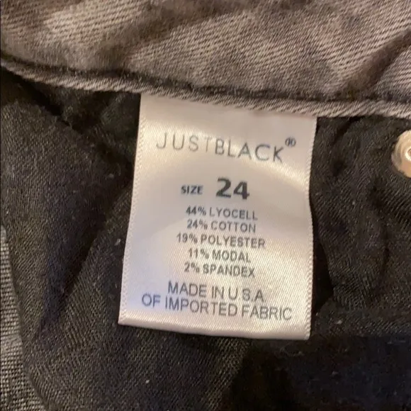 Just Black Jeans (Grey) size 24 skinny