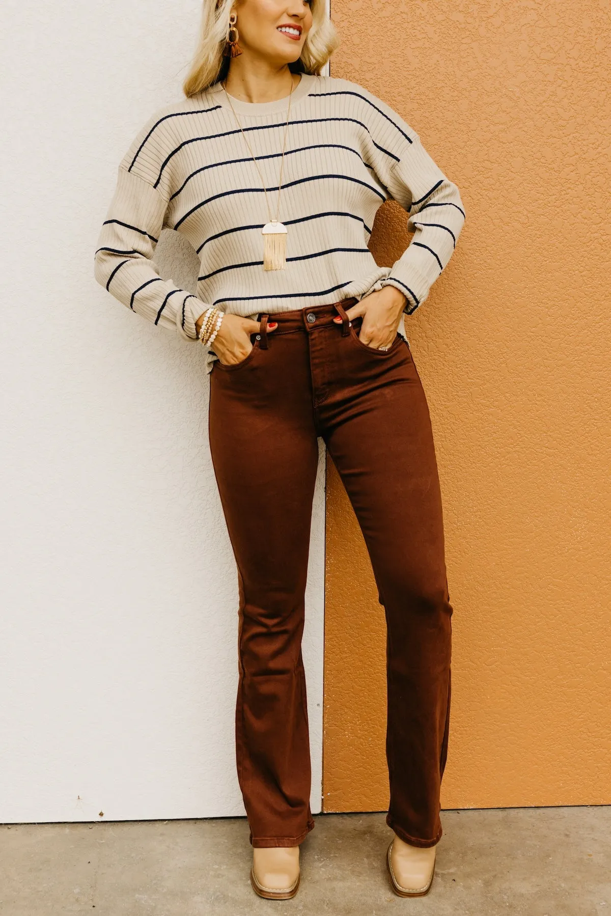 Kan Can Denim | High Rise Bootcut Denim - KC9251PP