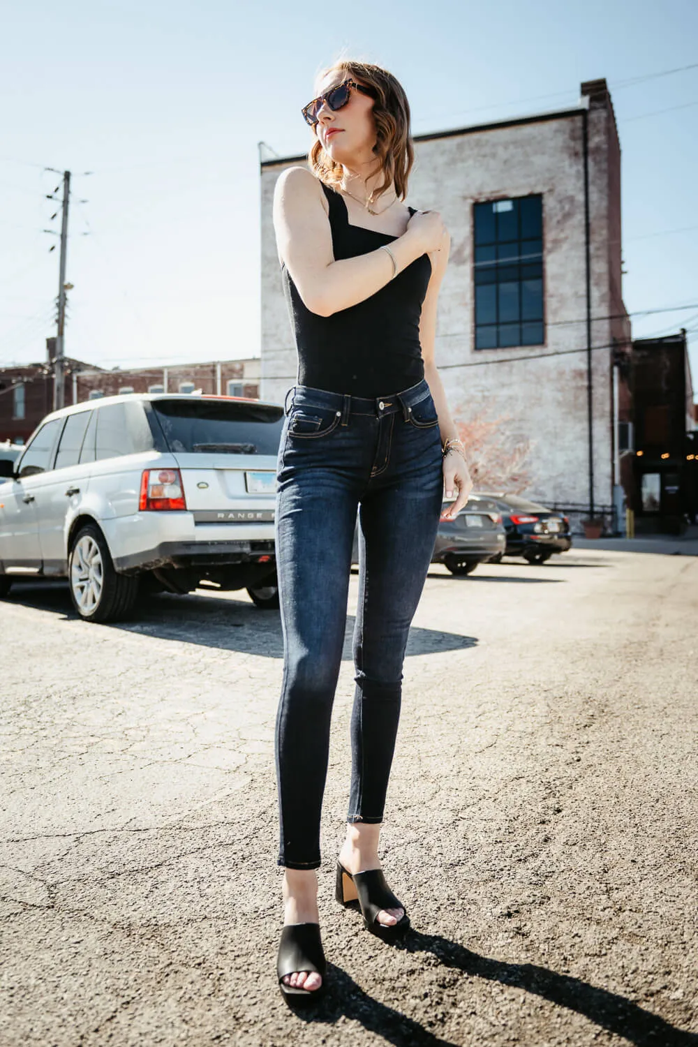 KanCan Alani Whiskered Skinny Jeans for Women | KC7092