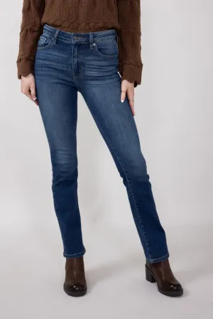 KanCan High Rise Clean Bootcut Jeans for Women in Dark Wash | KC20004M