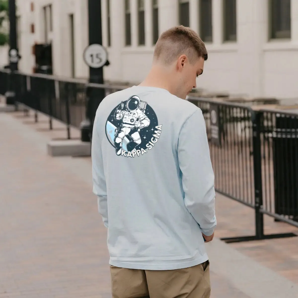 Kappa Sig Space Age Long Sleeve Pocket Tee