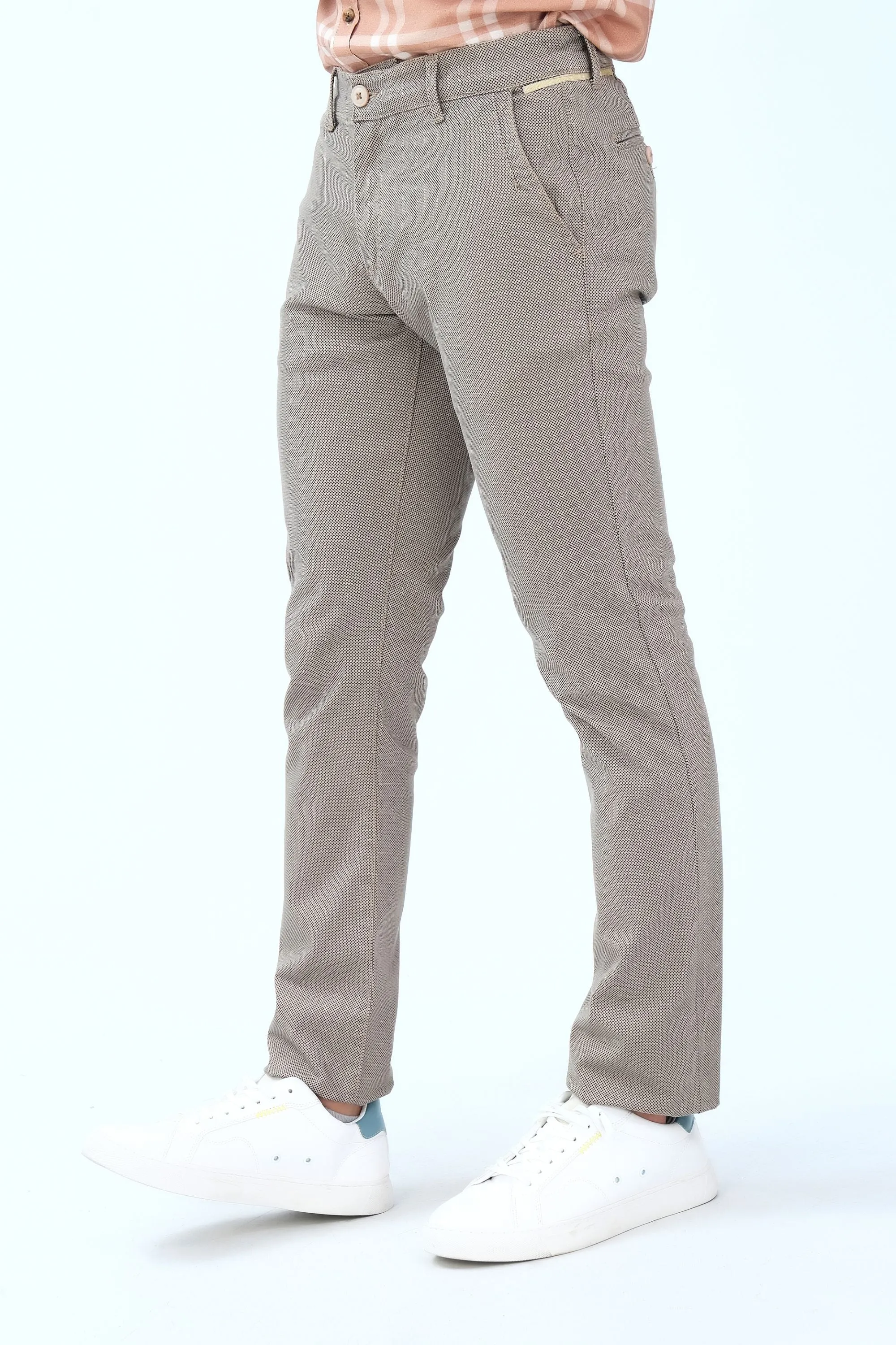 Khaaki Slim Fit Fashion Pants