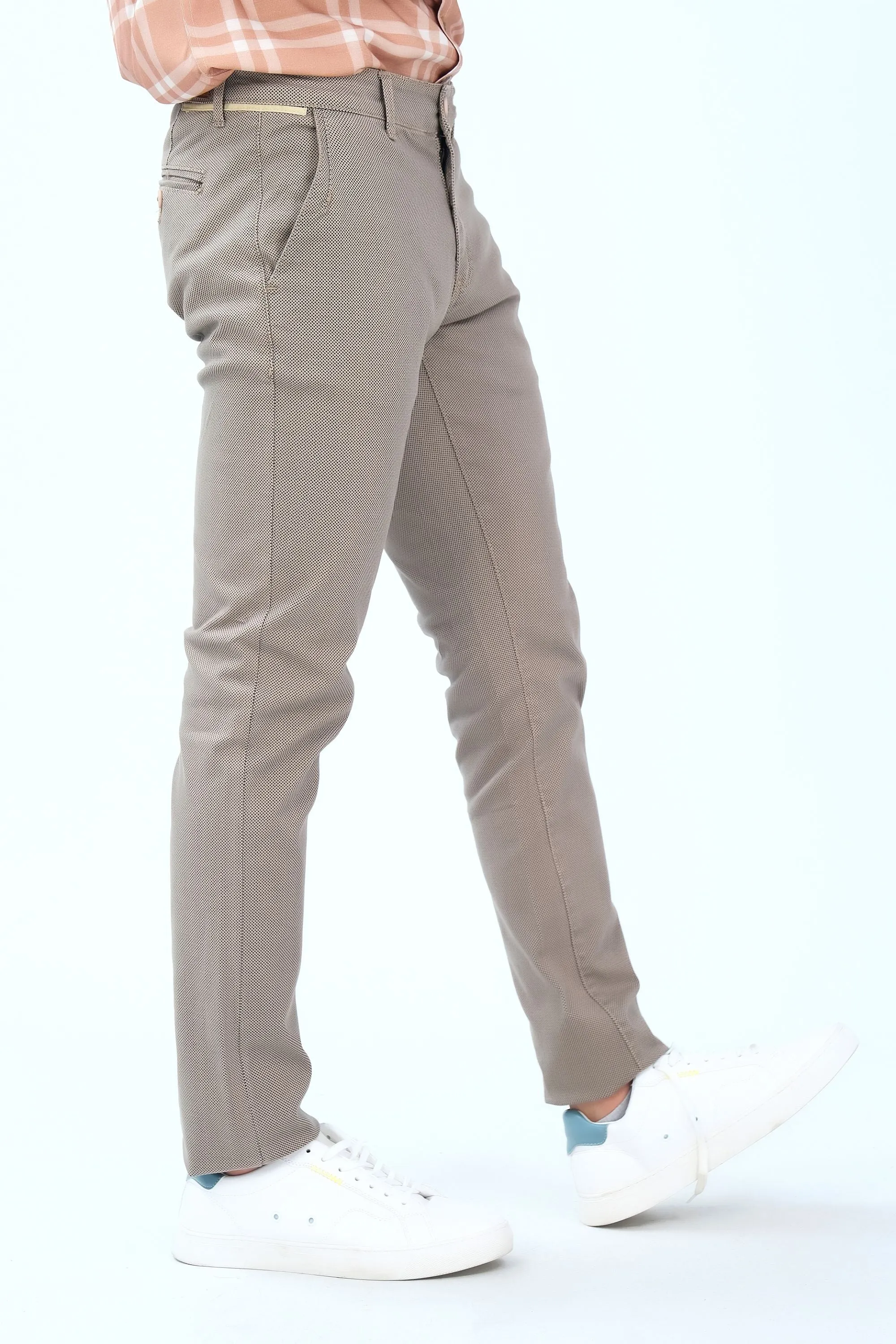 Khaaki Slim Fit Fashion Pants