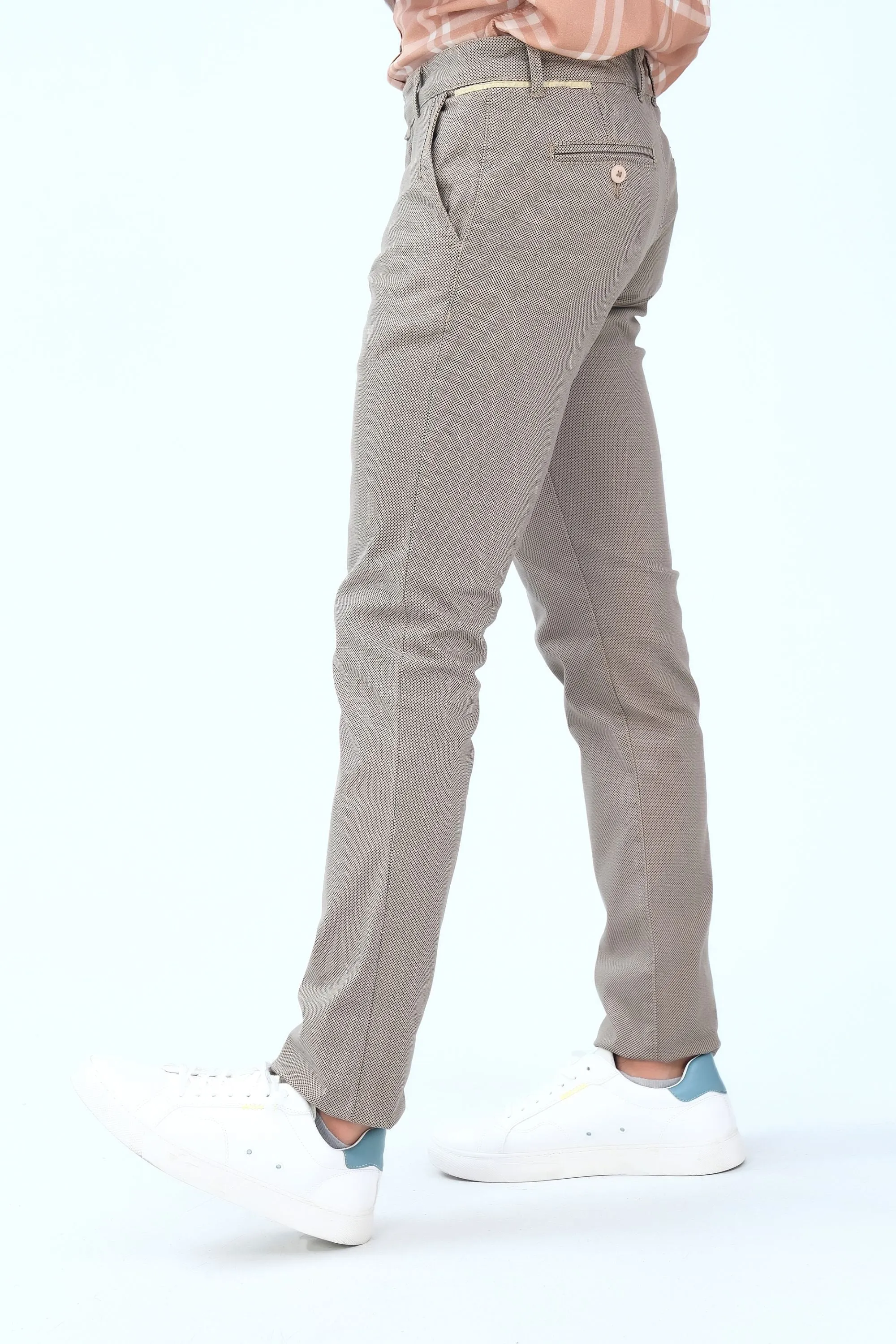 Khaaki Slim Fit Fashion Pants