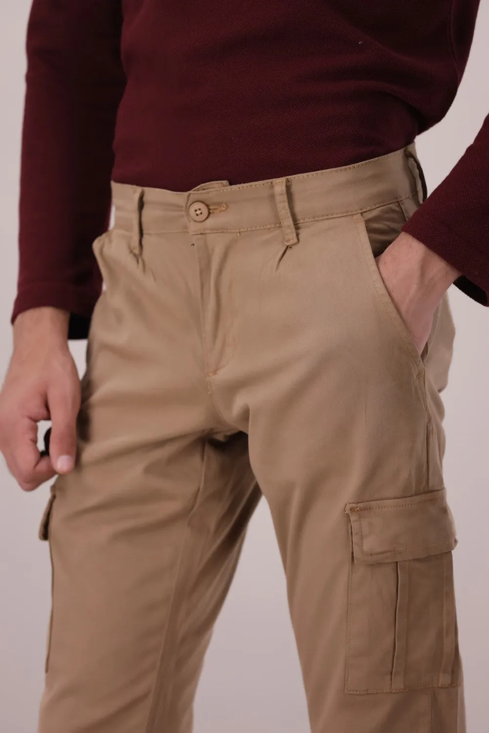 Khaki Slim Fit Fashion Pent