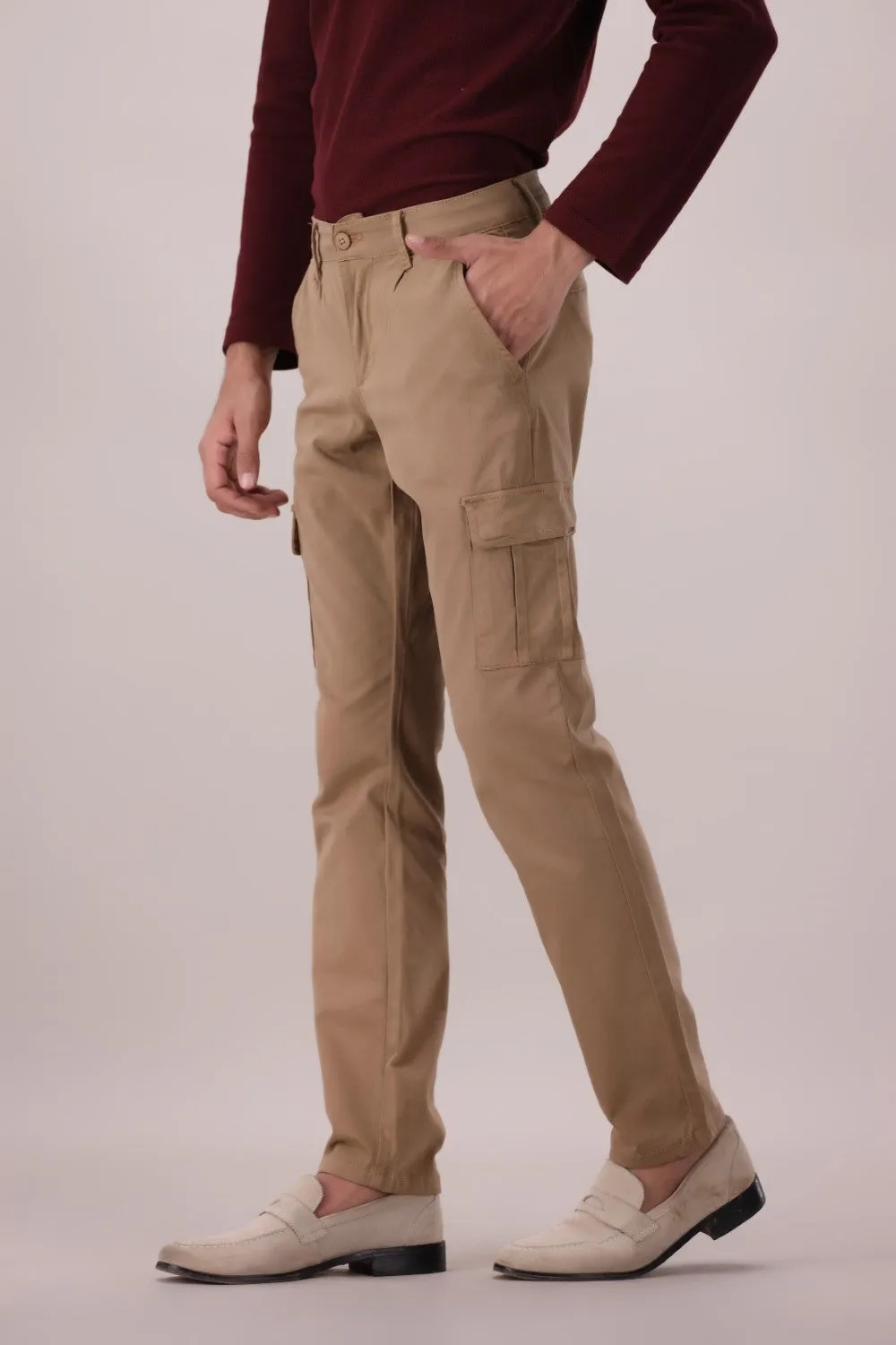 Khaki Slim Fit Fashion Pent
