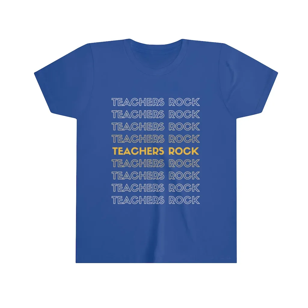 Kid's Teachers Rock Short Sleeve T-shirt