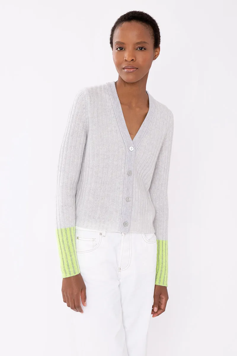 Kinross Plaited Vee Cardigan