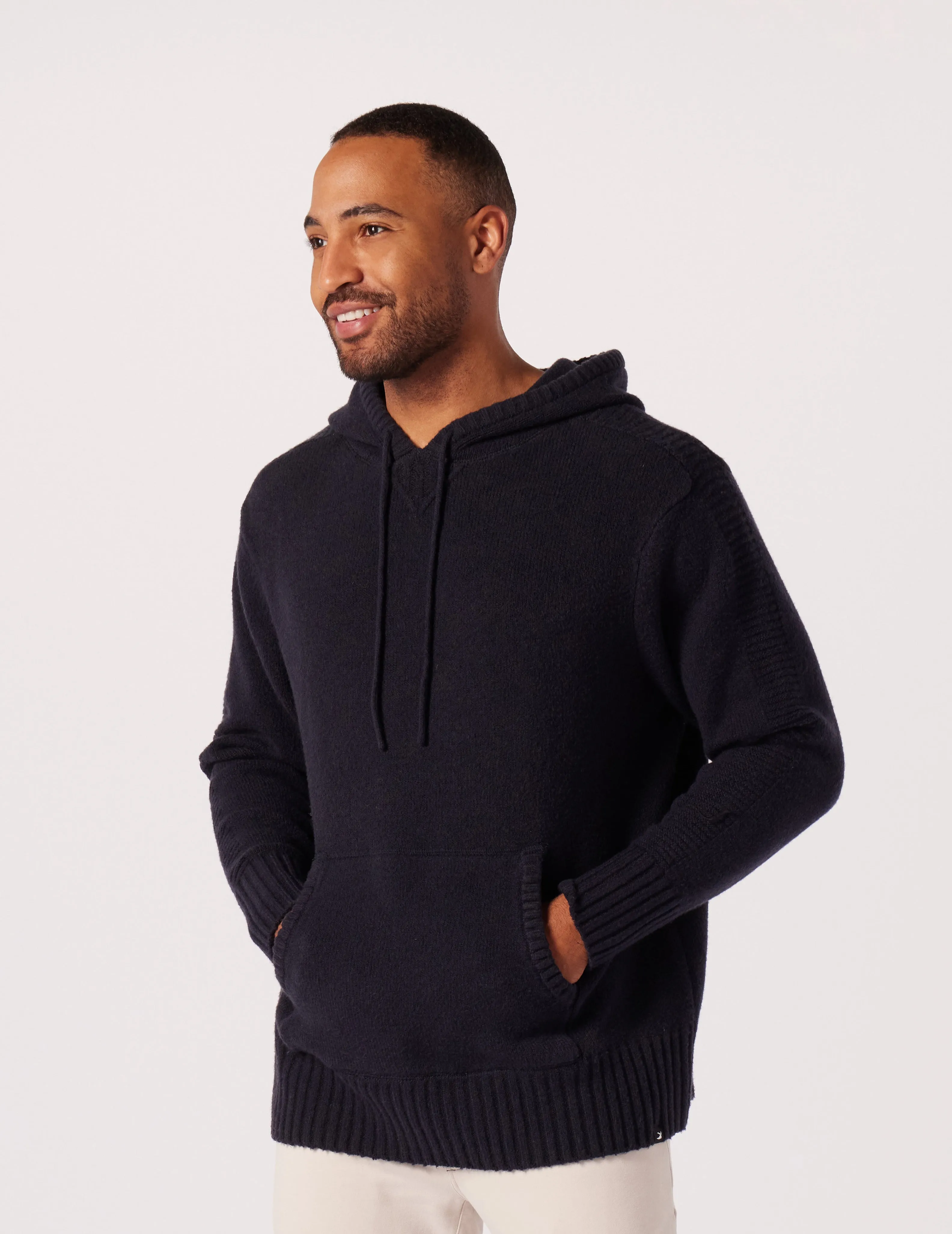 Knit Up Hoodie: Black