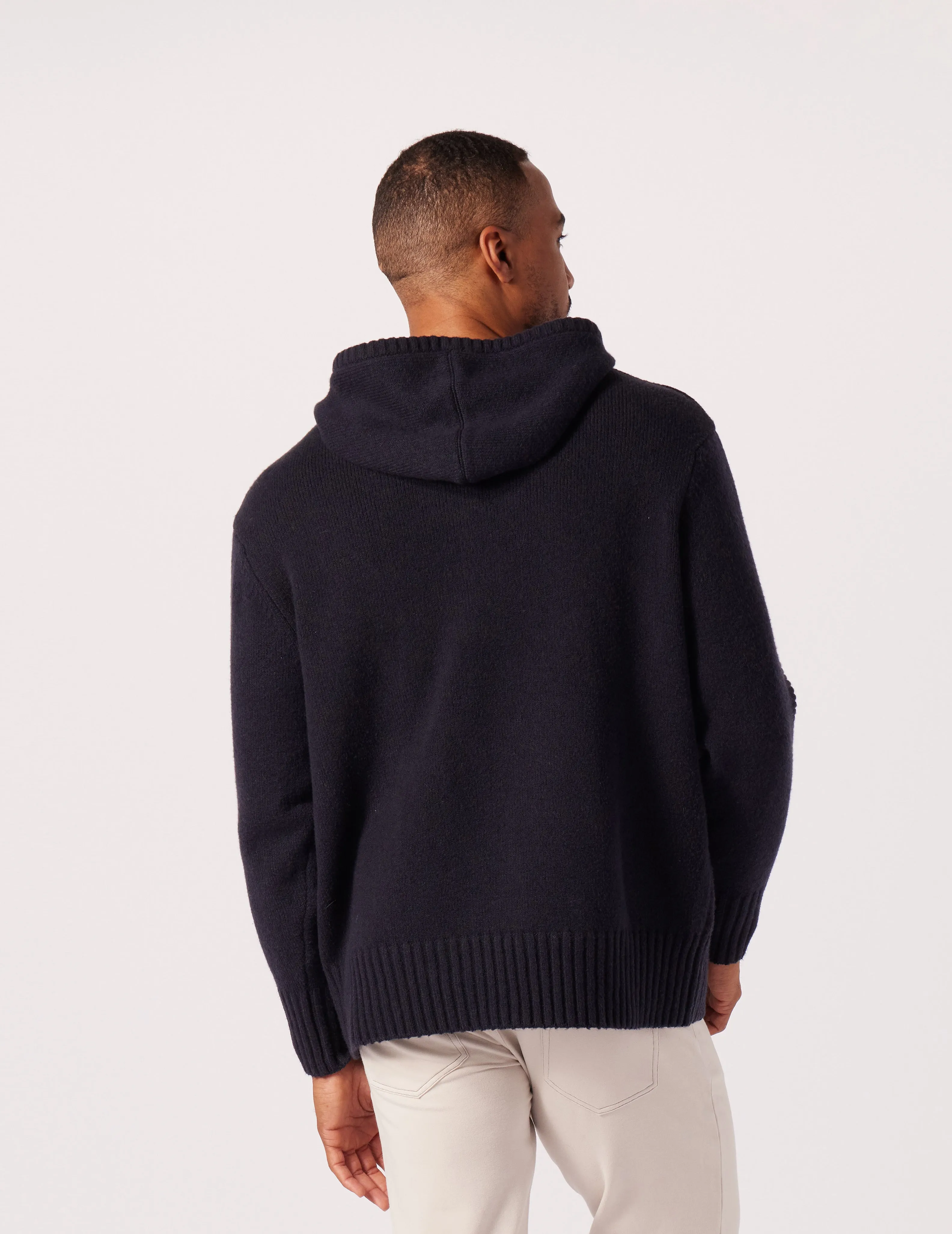 Knit Up Hoodie: Black