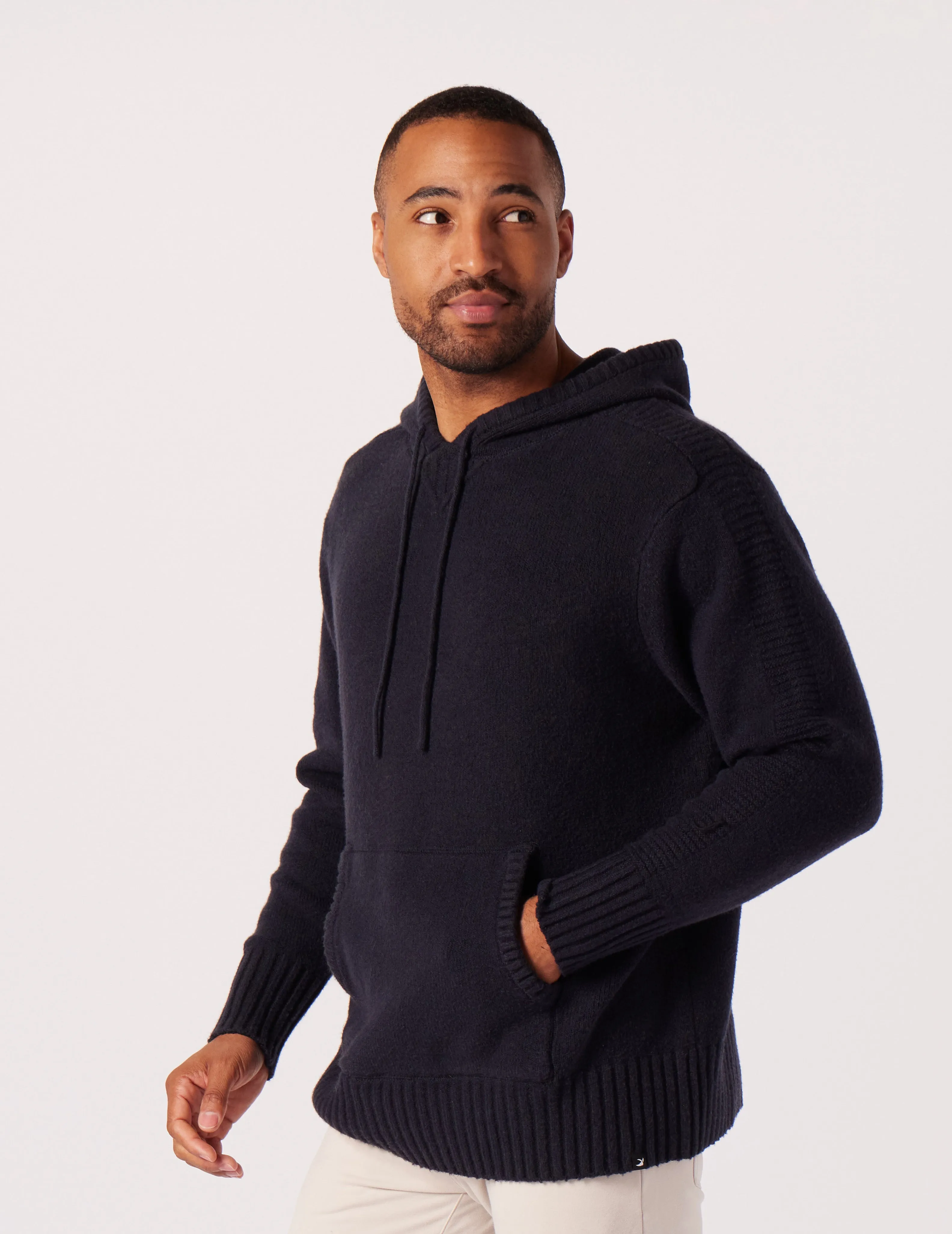 Knit Up Hoodie: Black