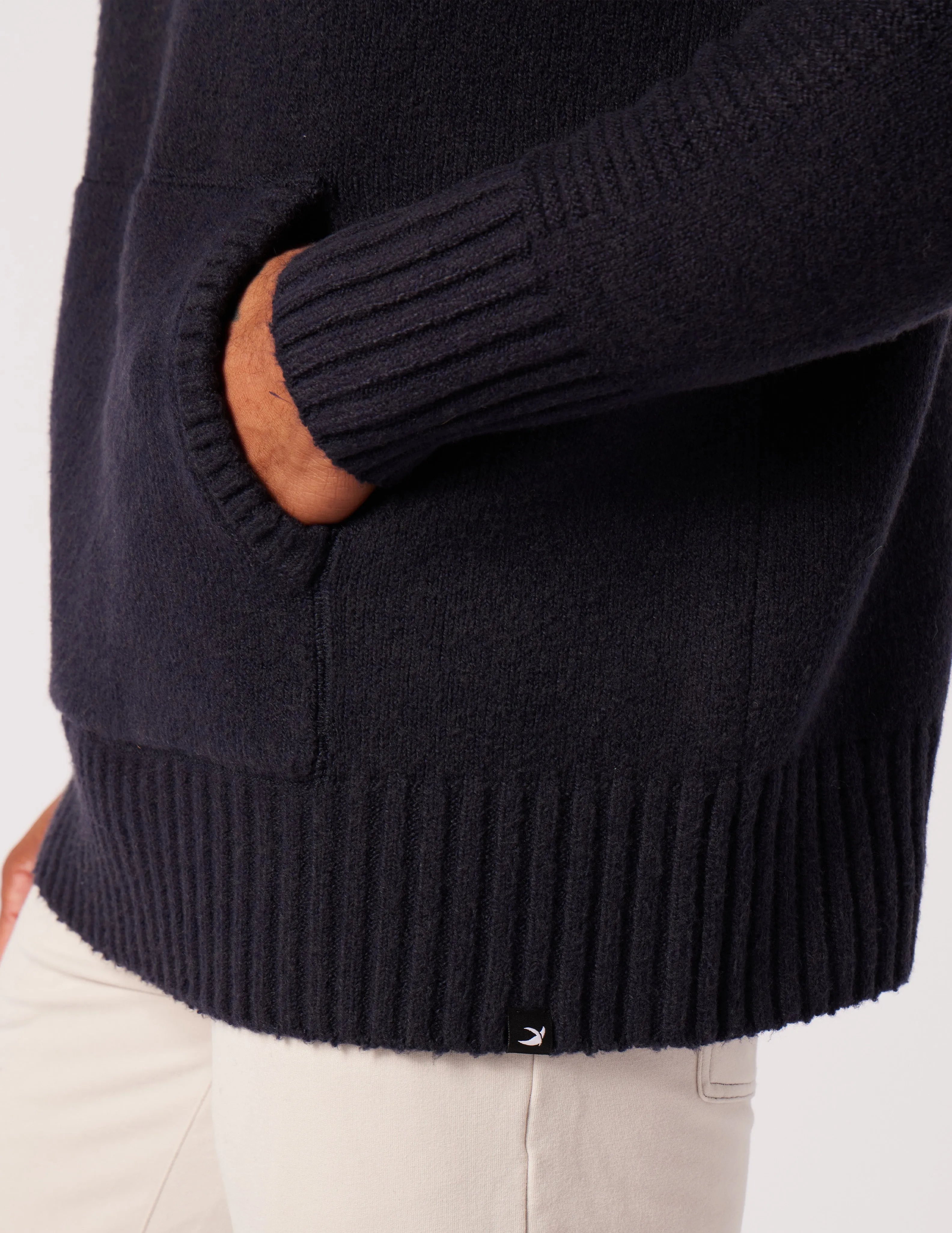 Knit Up Hoodie: Black