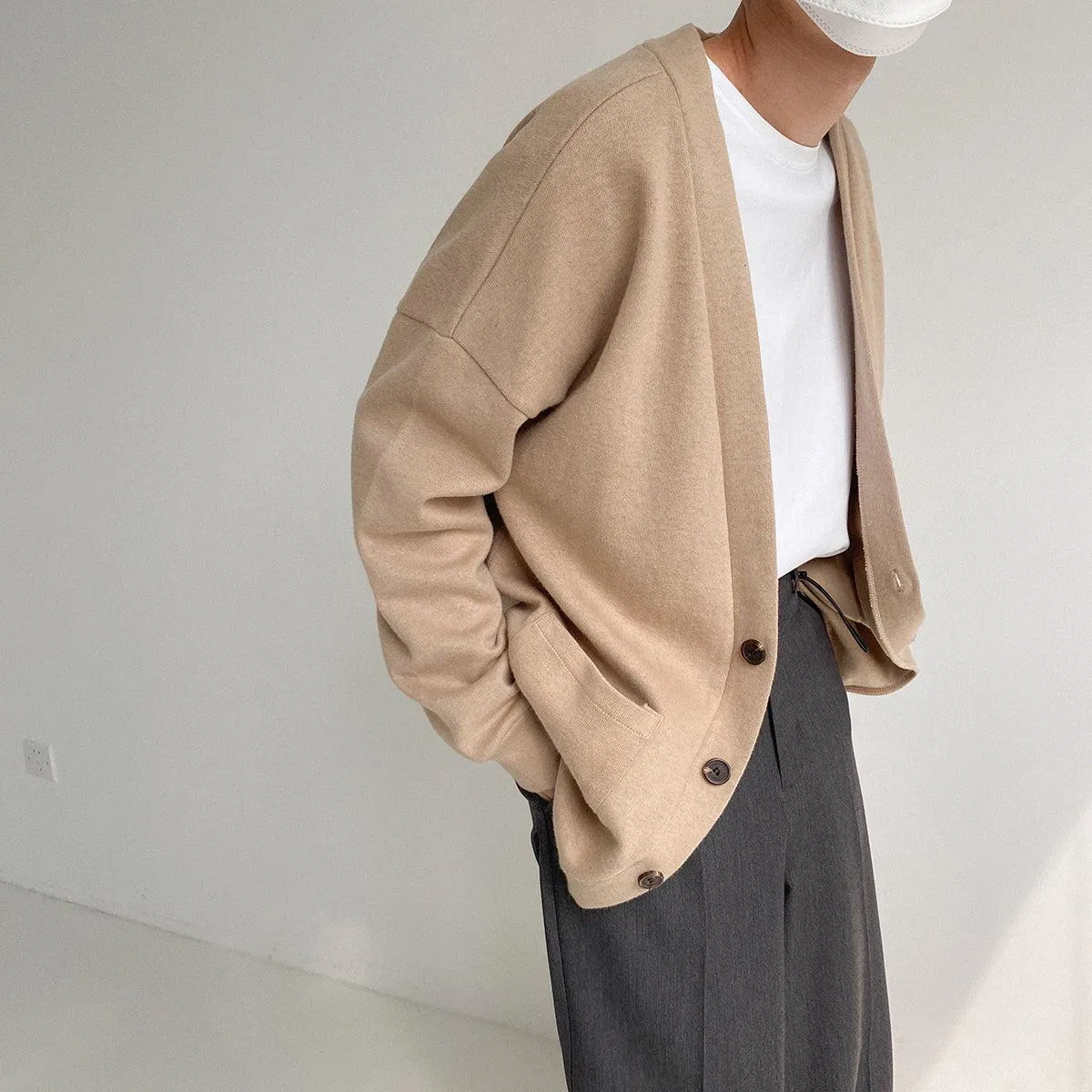 Knitted Basic Cardigan Sweater Style