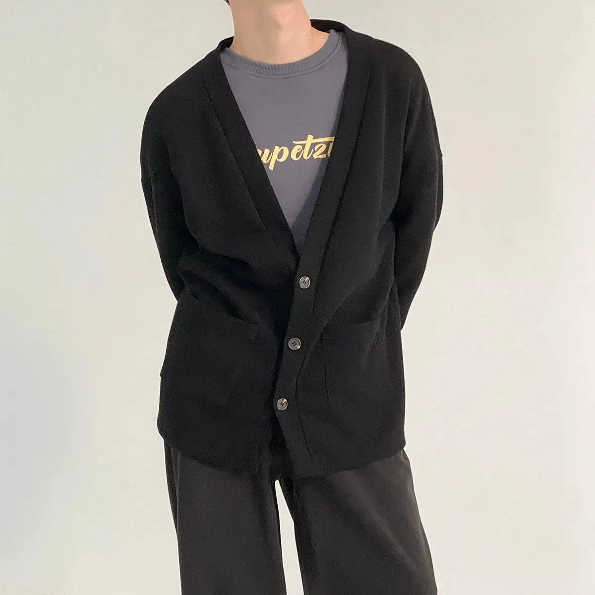 Knitted Basic Cardigan Sweater Style