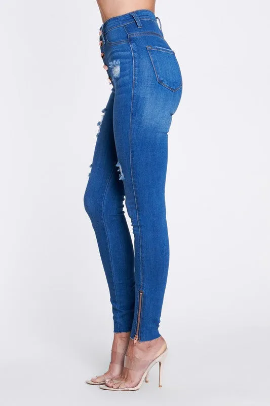Kyra Ankle Zipper Jeans