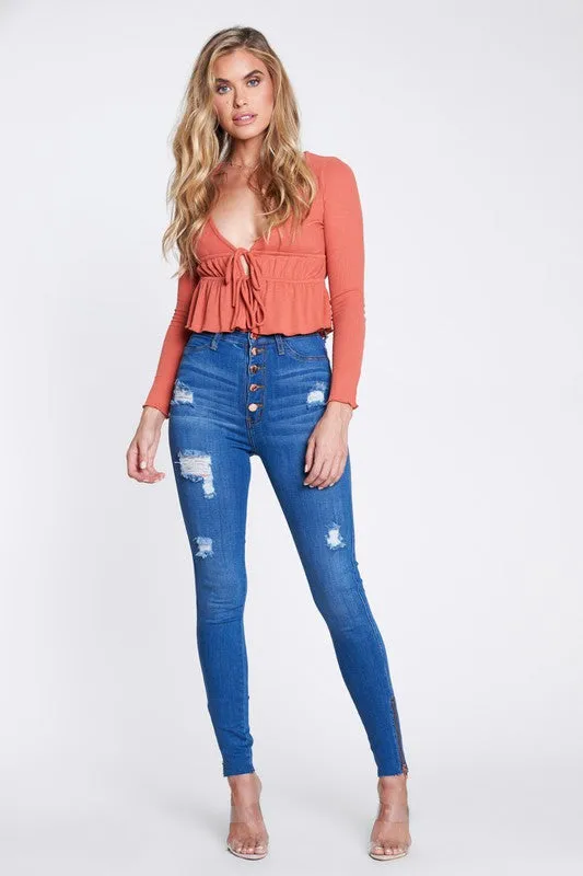 Kyra Ankle Zipper Jeans