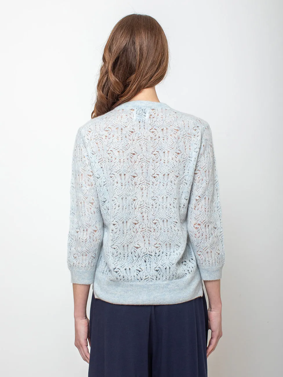Lace Cashmere Cardigan