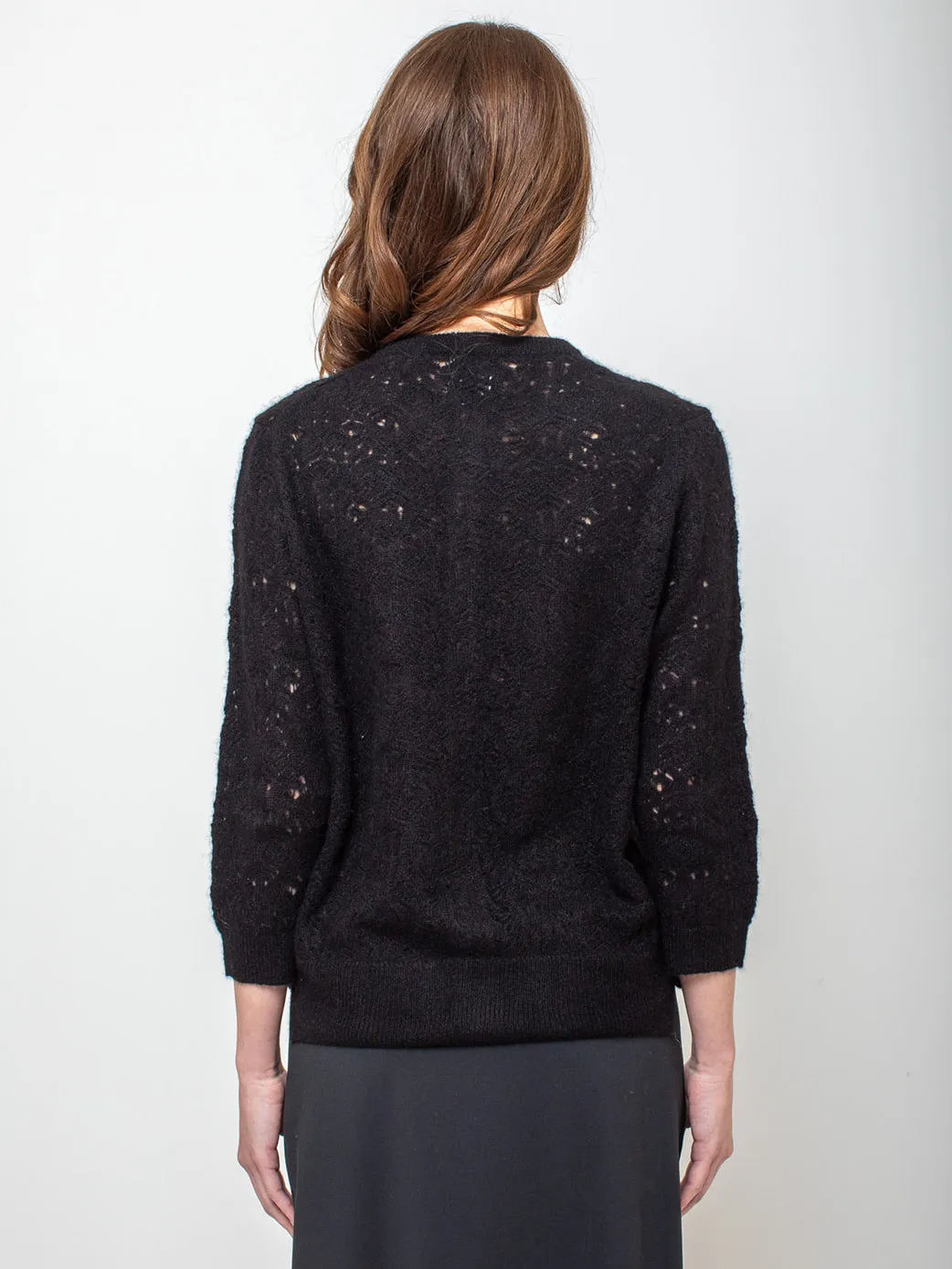 Lace Cashmere Cardigan