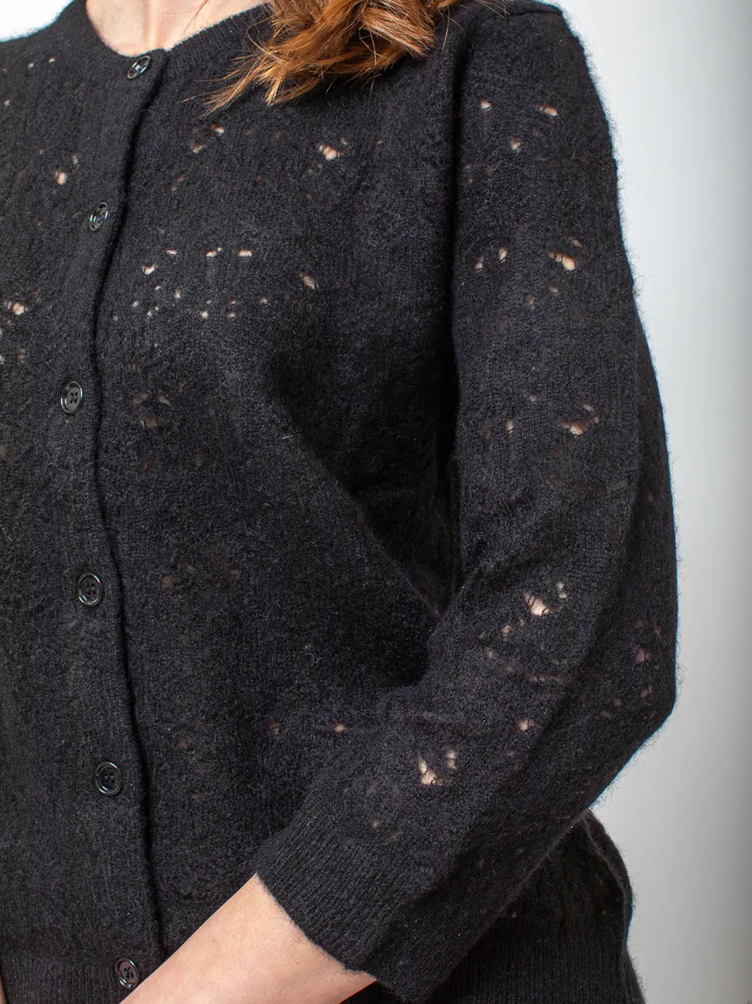 Lace Cashmere Cardigan