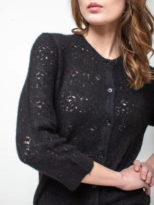 Lace Cashmere Cardigan