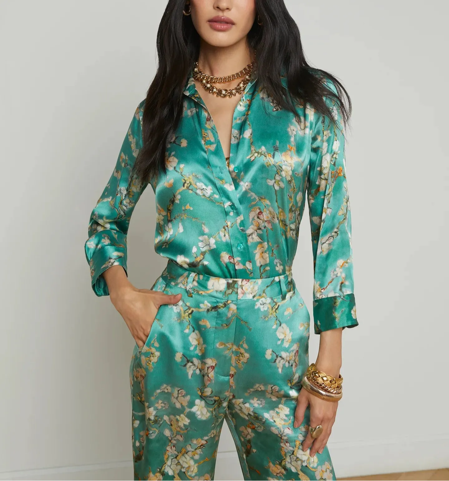 L'agence Dani 3/4 Sleeve Blouse