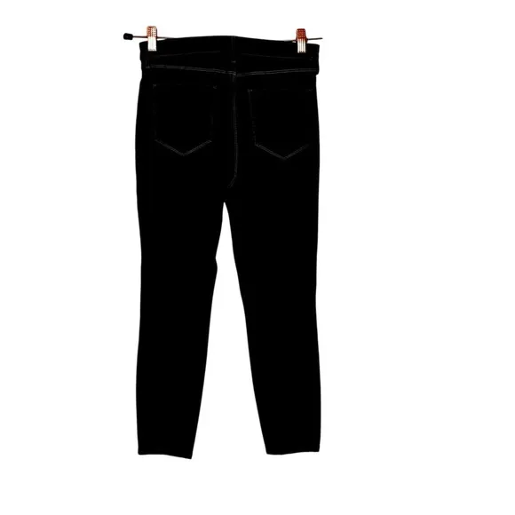 L'Agence Margot Skinny Jeans Women Sz 28 Midnight Contrast Stretch High Waist