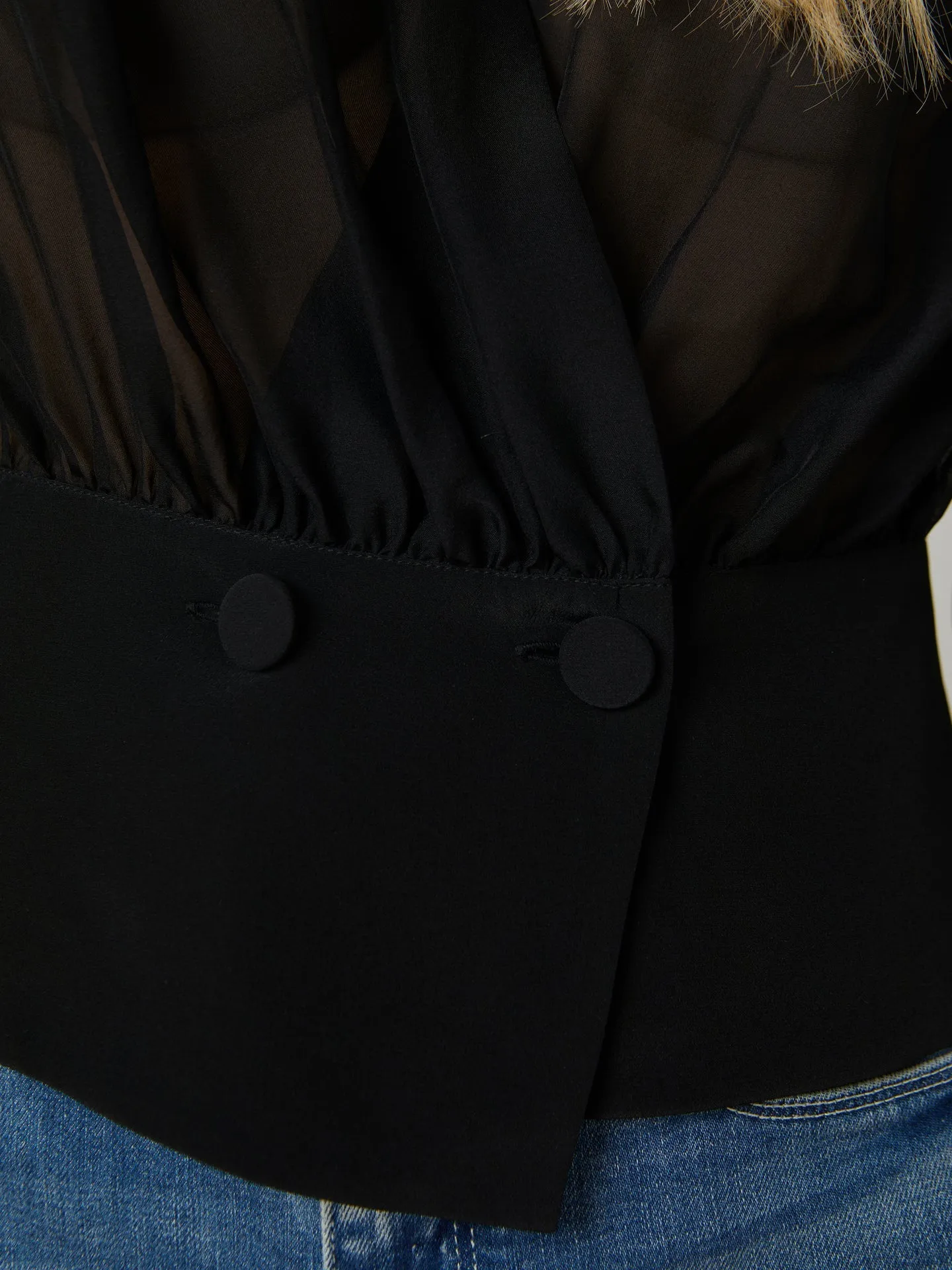 L'agence Yan Front Wrap Blouse
