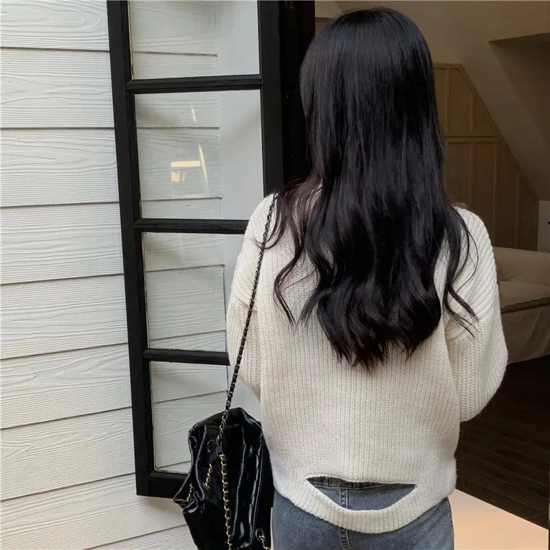 Lapel Cashmere Sweater