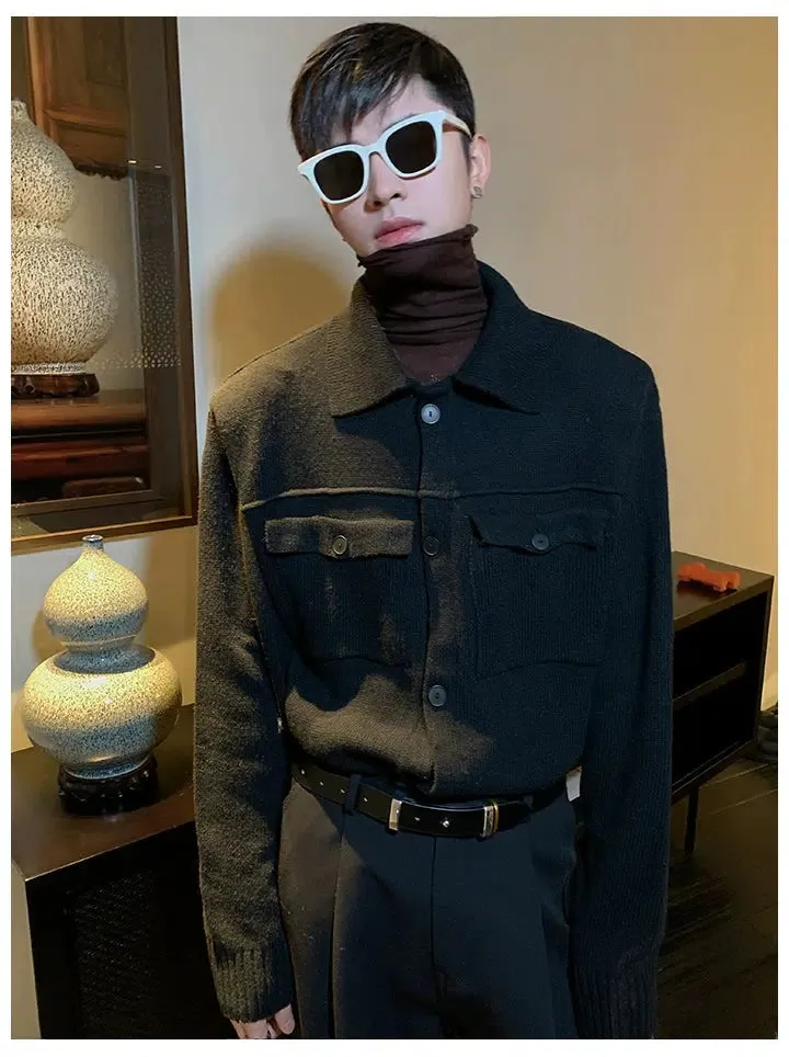 Lapel Knitted Cardigan