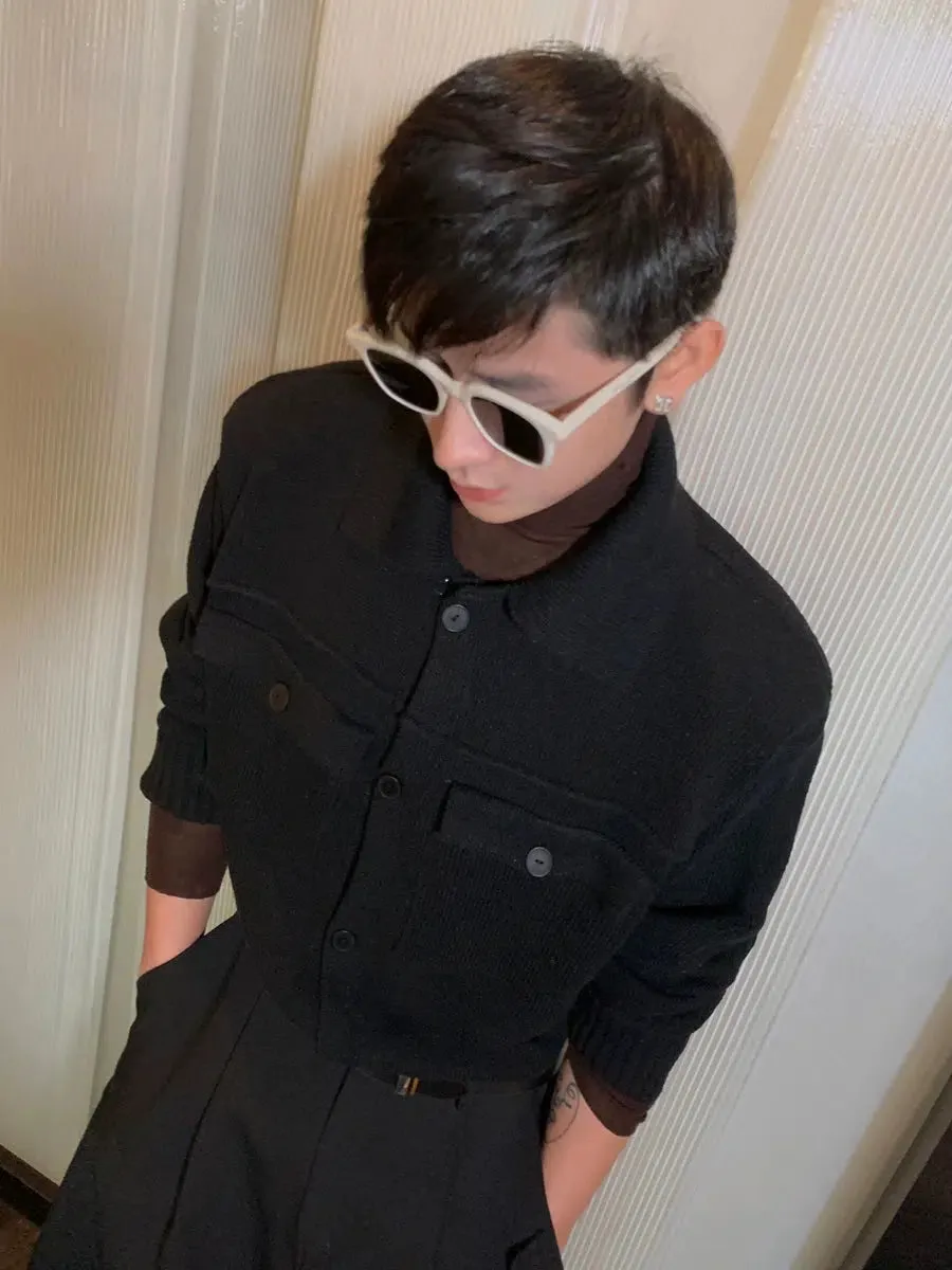 Lapel Knitted Cardigan