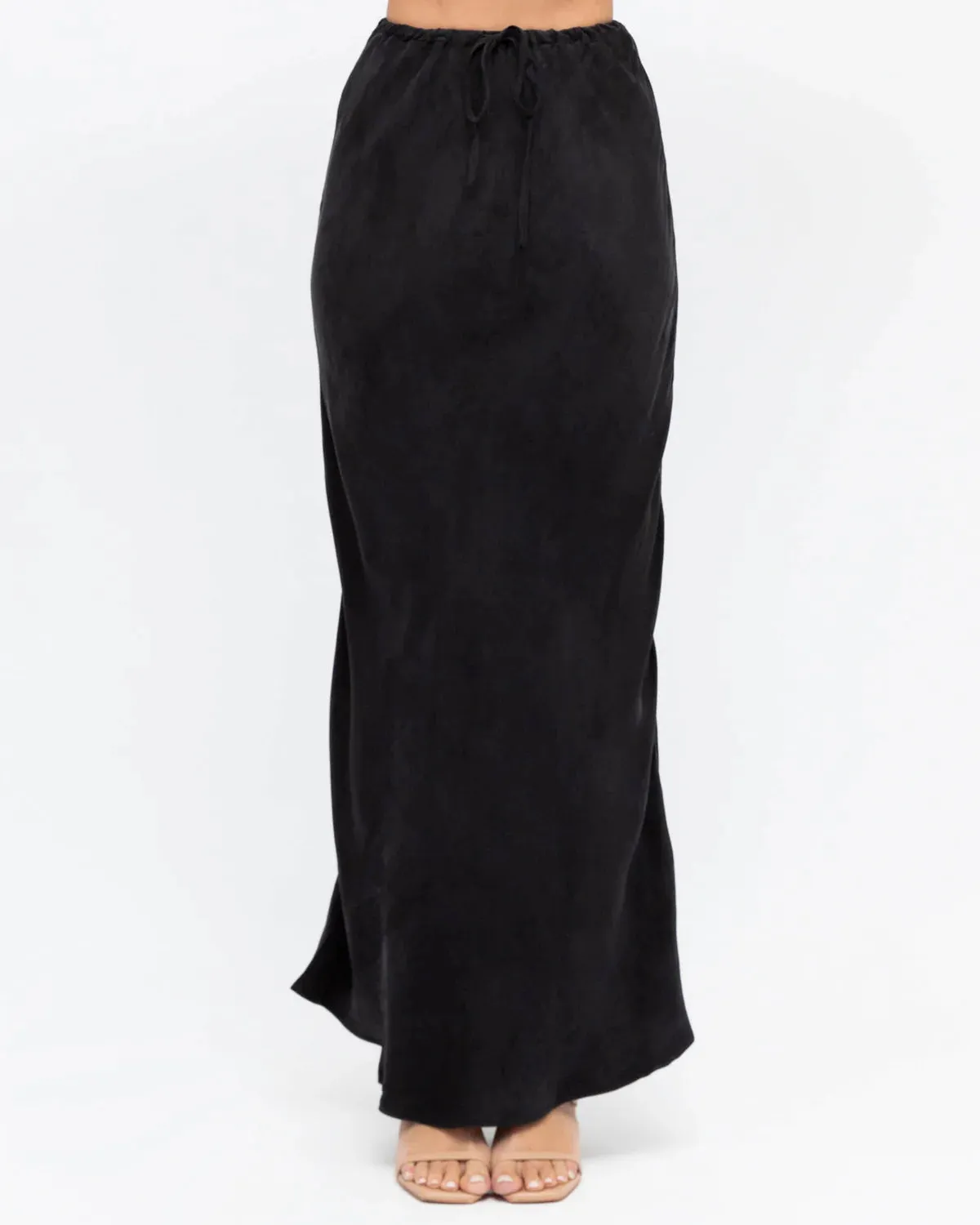 Lara Cupro Maxi Slip Skirt
