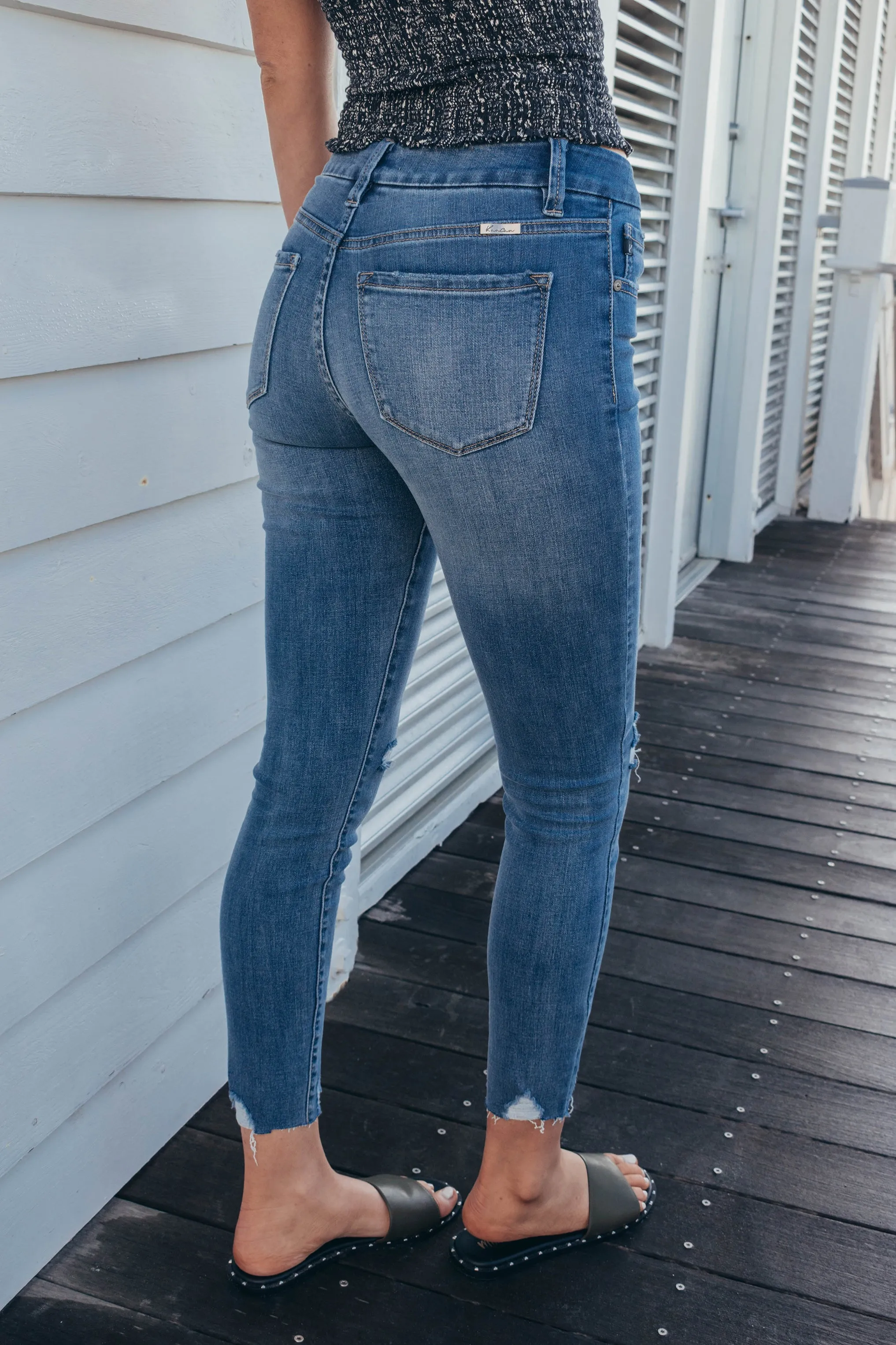 Leon Button Fly Skinny Jean