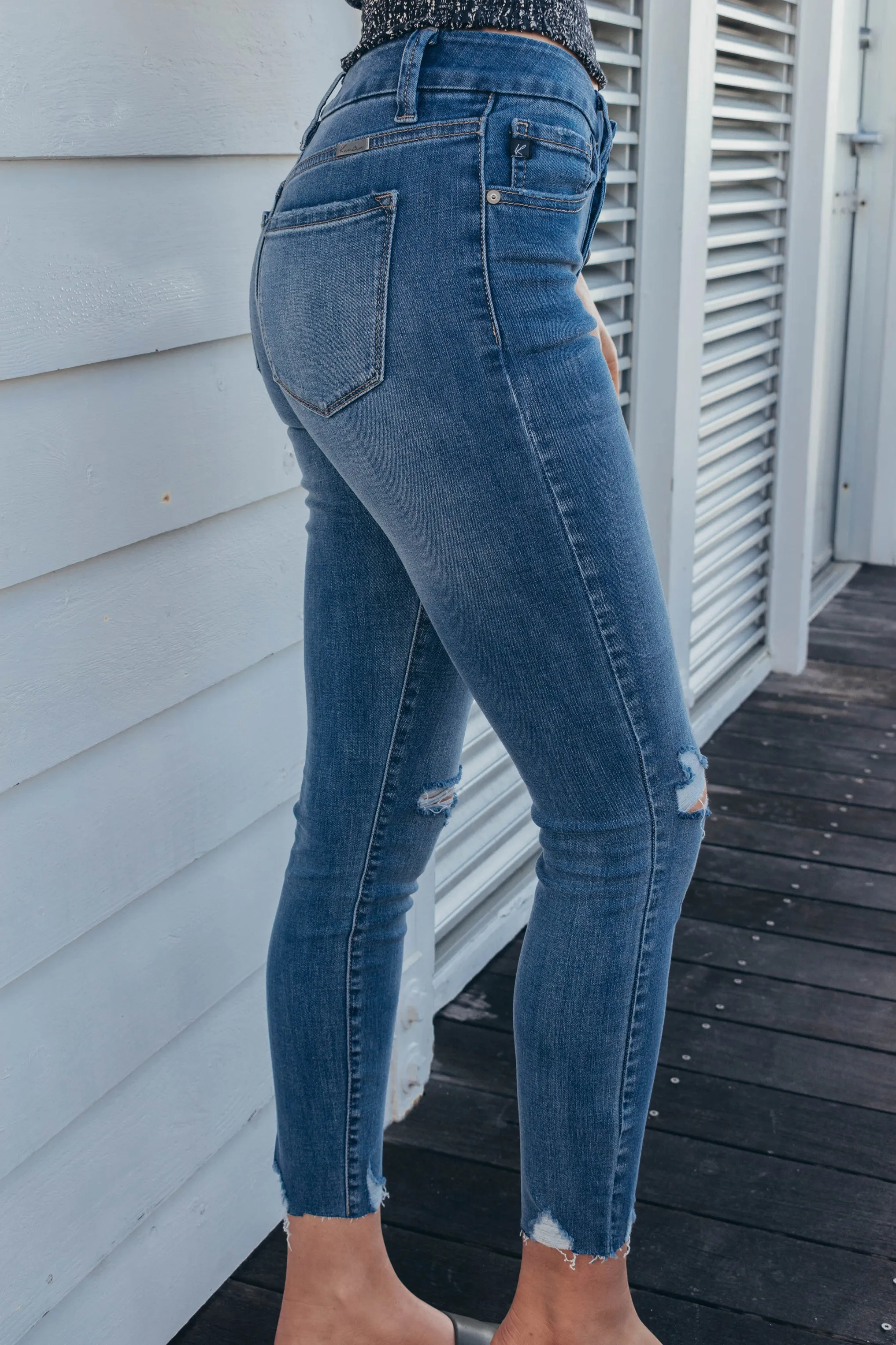Leon Button Fly Skinny Jean
