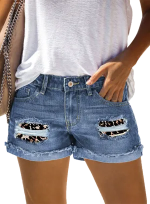 Leopard print  jeans-D137 | Inspanda