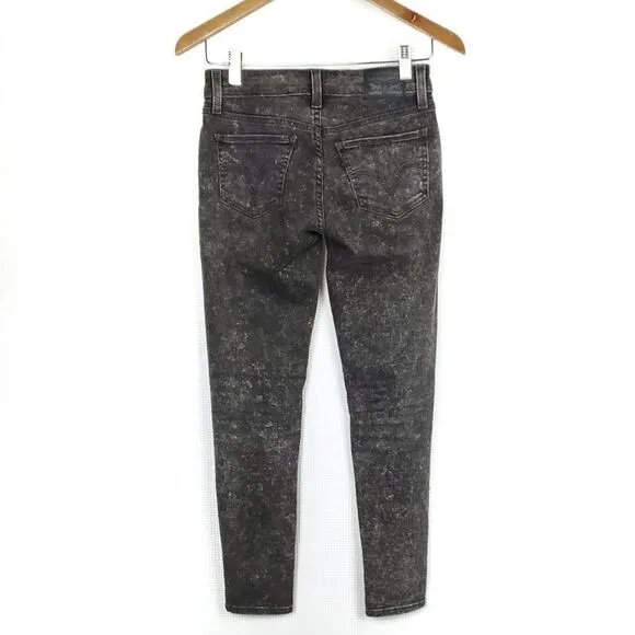 Levi's 535 Super Skinny Jeans Mid Rise Ankle Length Cropped Zipfly  Size 26