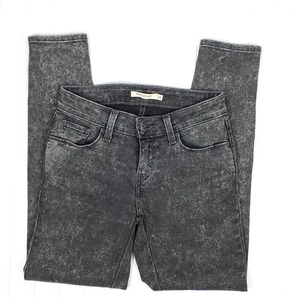 Levi's 535 Super Skinny Jeans Mid Rise Ankle Length Cropped Zipfly  Size 26