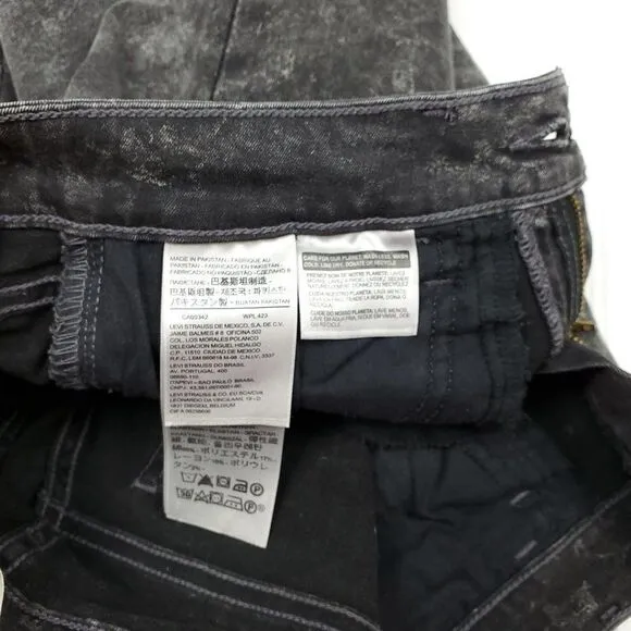 Levi's 535 Super Skinny Jeans Mid Rise Ankle Length Cropped Zipfly  Size 26