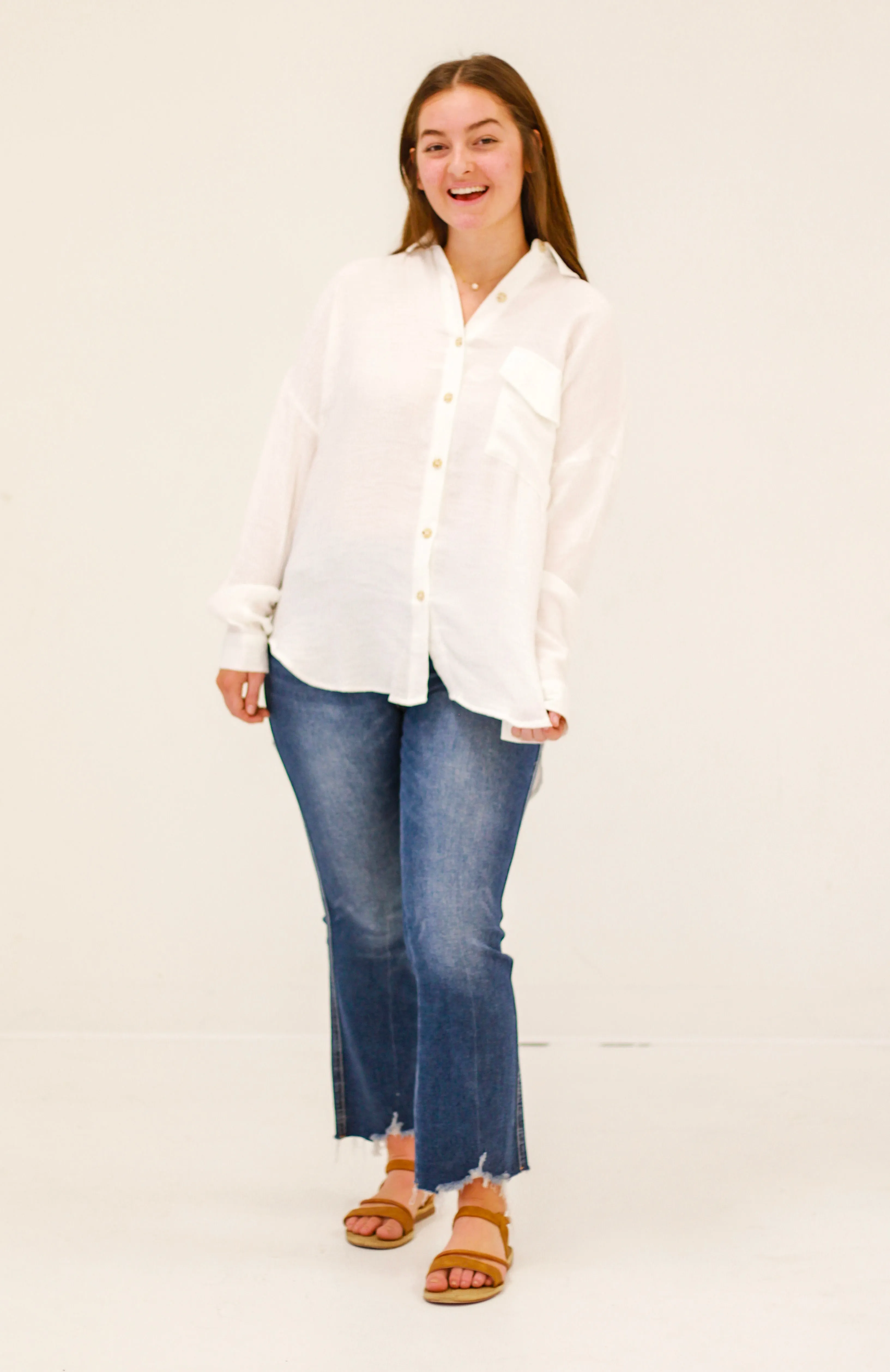 Life's a Breeze Button Down