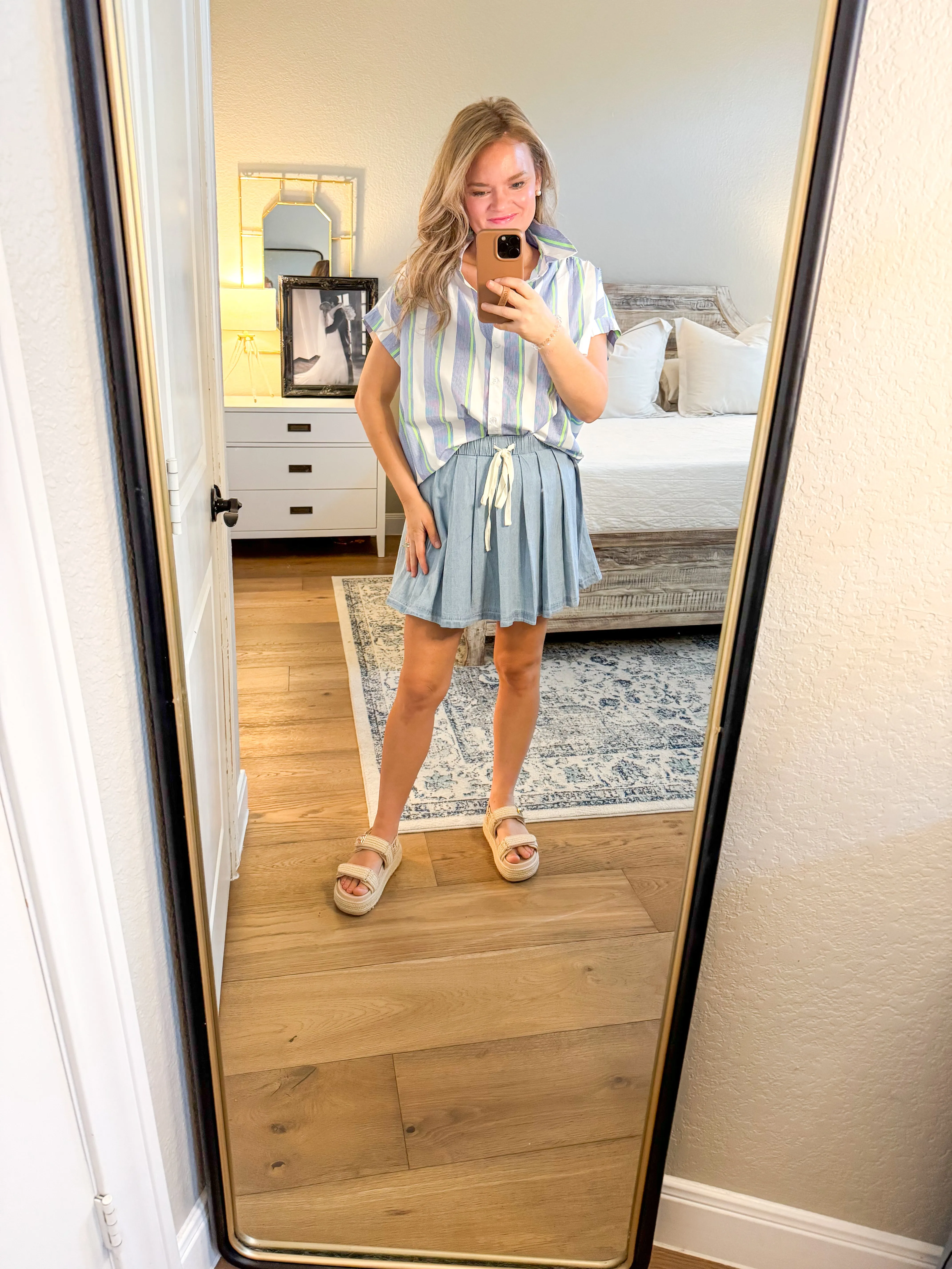 Light Denim Laurie Skort