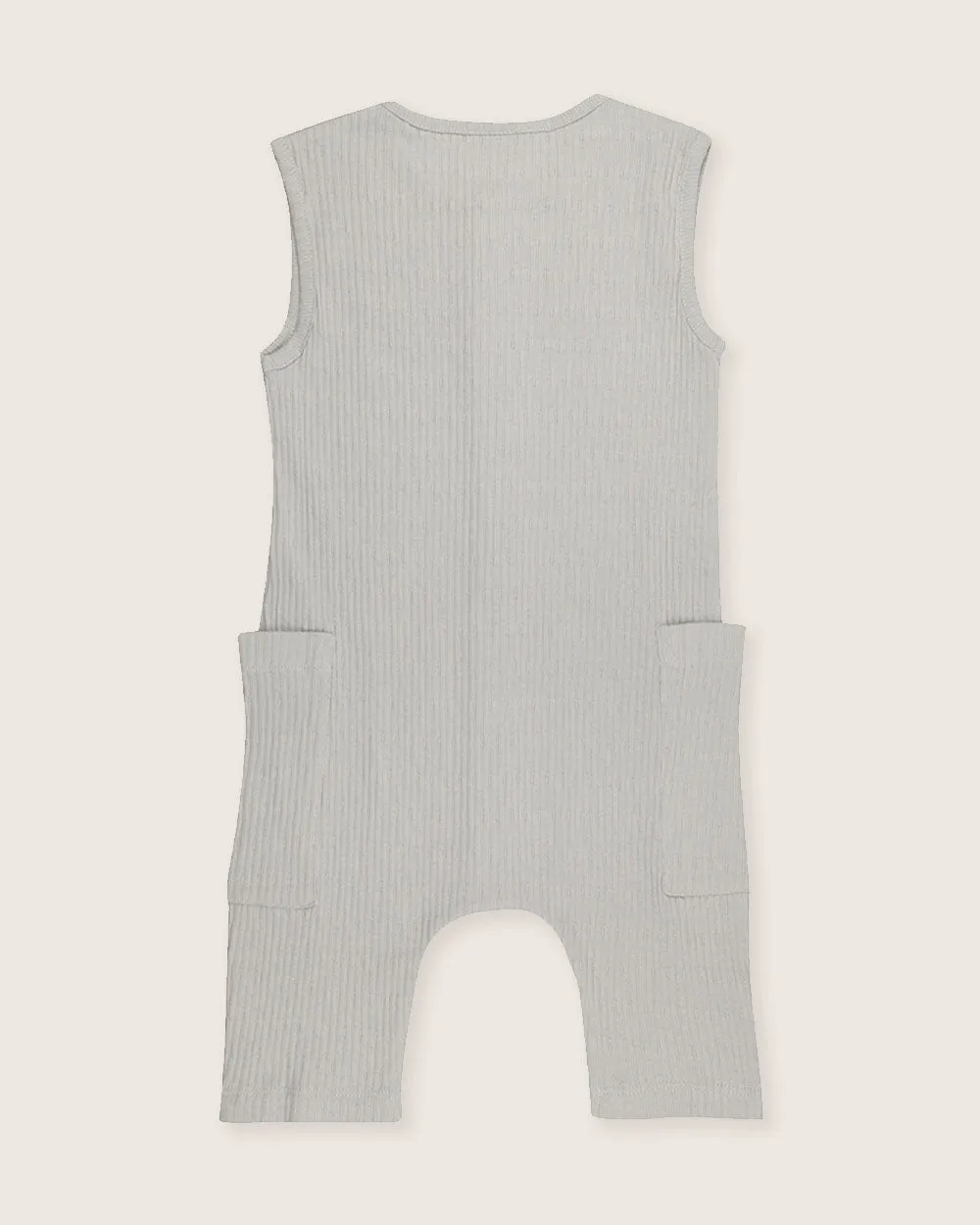 Light Green Rib Playsuit