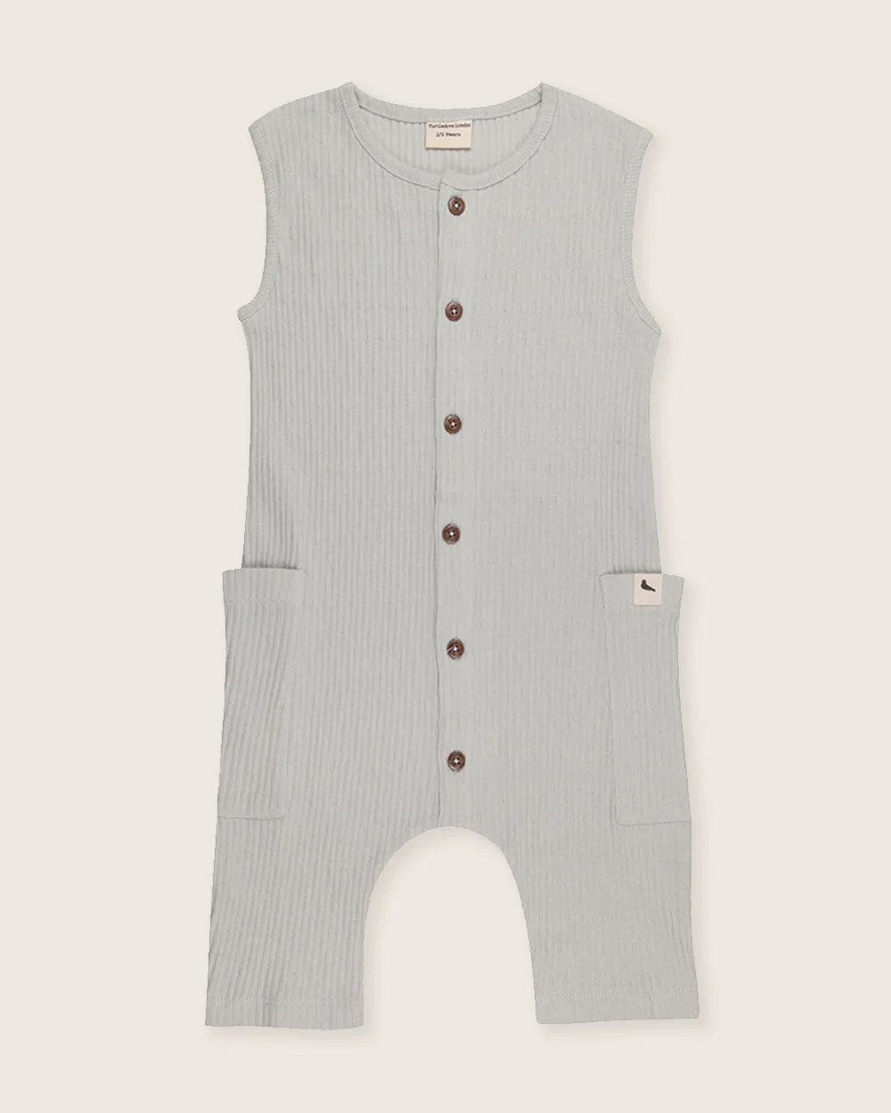 Light Green Rib Playsuit