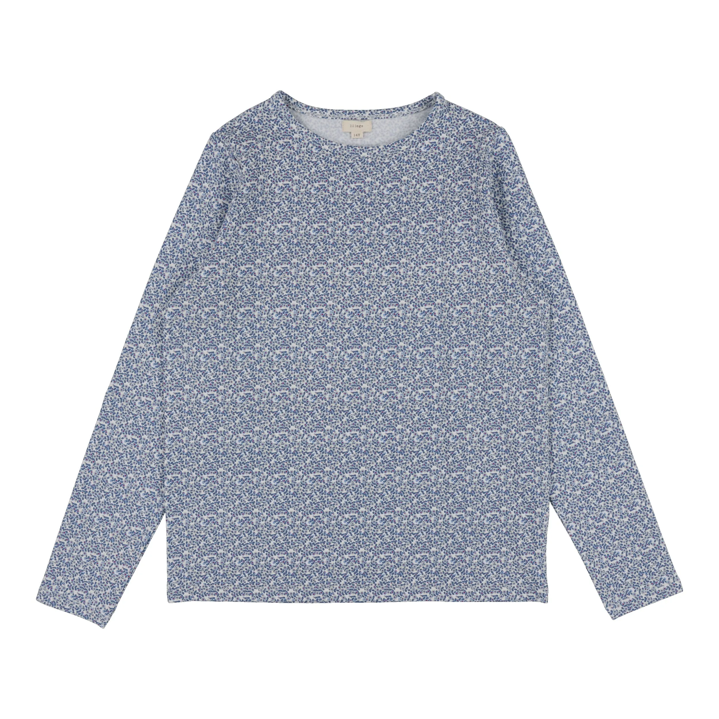 Lil Legs Poppy Floral T-Shirt Long Sleeve - White (Printed Weekday Collection)