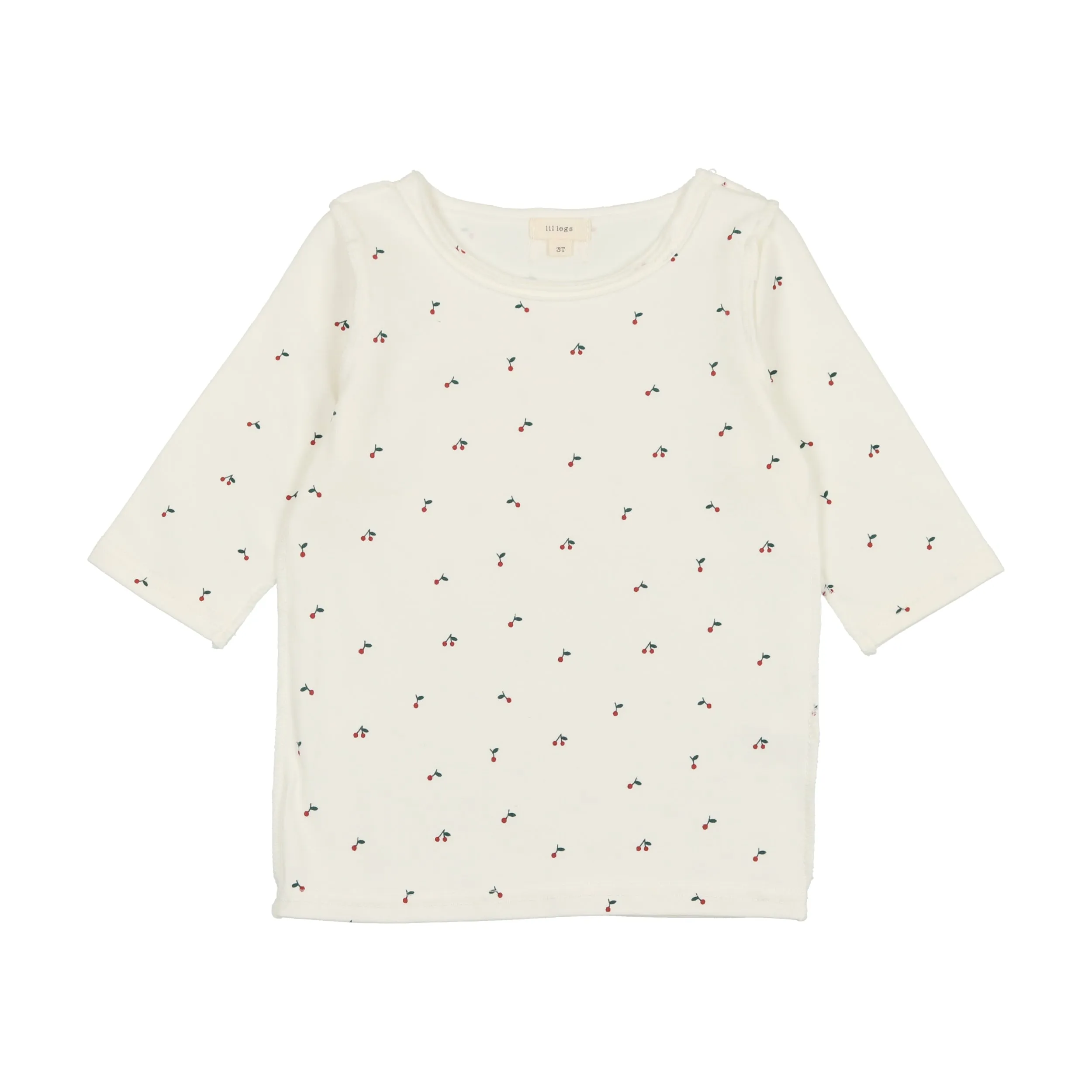 Lil Legs Three Quarter Sleeve T-Shirt - Red Cherry